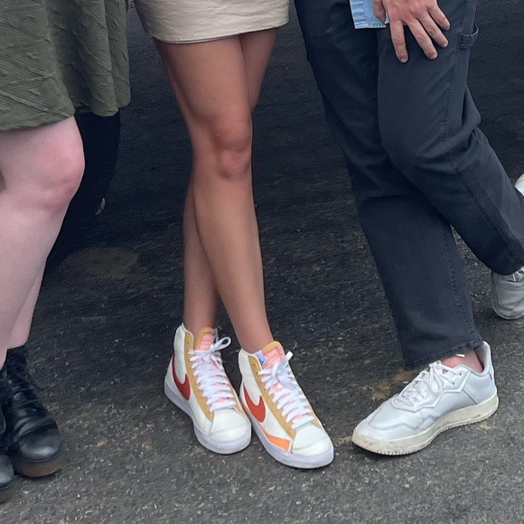 Nike Shoes - Nike Blazer mid 77 White and Orange